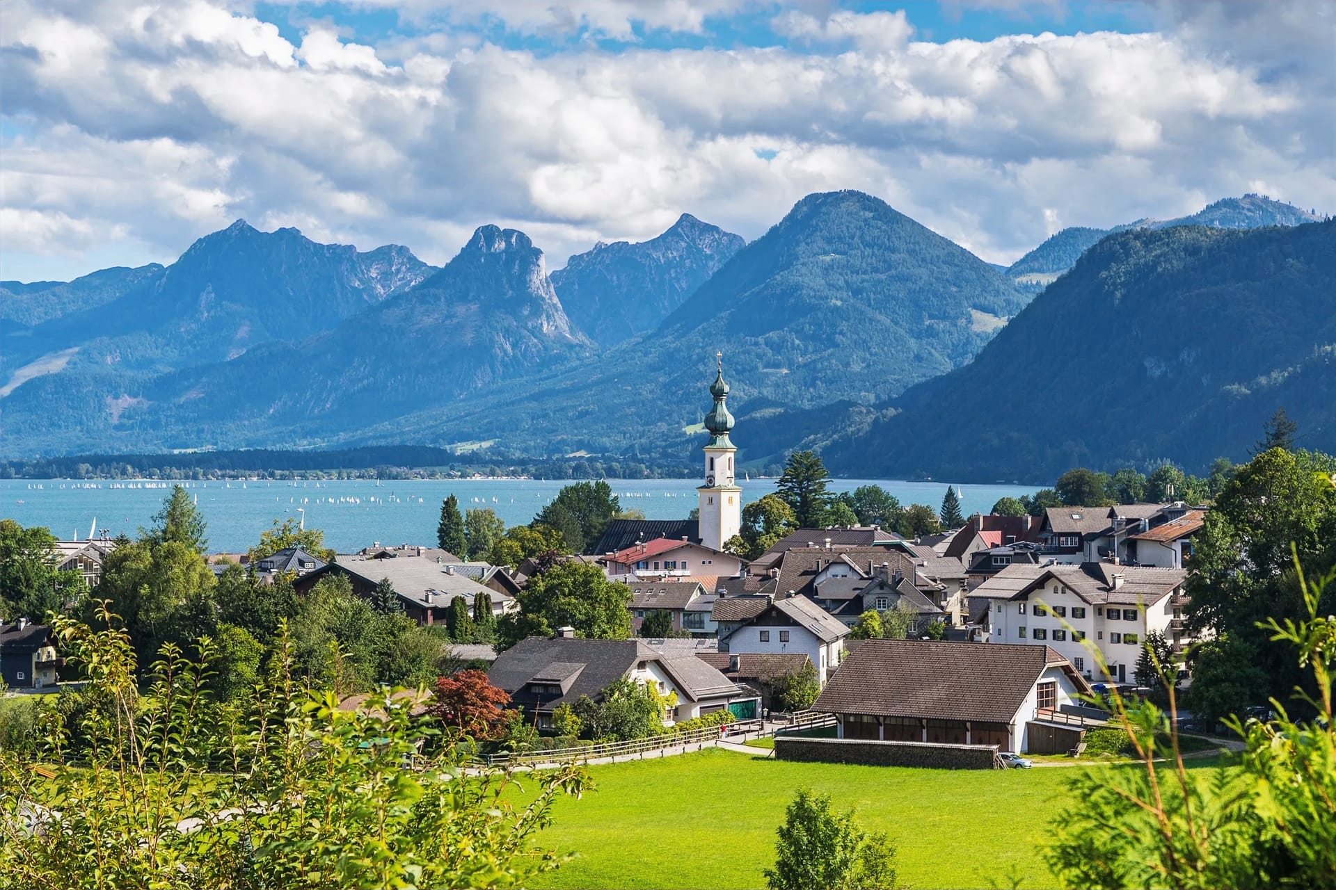Panorama St. Gilgen am Wolfgangsee